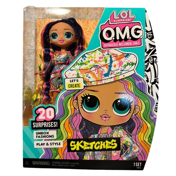 L.O.L. Surprise! Other - New LOL Surprise OMG Sketches Fashion Doll with 20 Surprises "let's create"